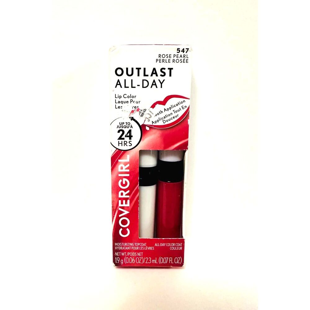 COVERGIRL Outlast All-Day Lip Color Lipstick and Moisturizer ROSE PEARL New